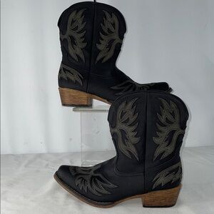 ROPER WOMENS AMELIA EAGLE OVERLAY WESTERN BOOTS FTL-11-214